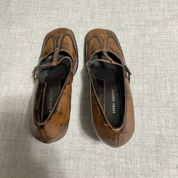 Ferra Giacomo Brown Pumps Size 8M - Picture 4 of 13